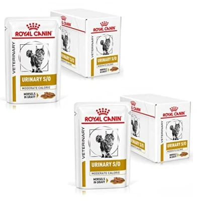 Immagine di Royal Canin Veterinary Urinary s/o Moderate Calorie Confezione Doppia 2 x 12 85 g Alimento dietetico completo Per gatti sciogliere i calcoli di struvite Basso valore RSS