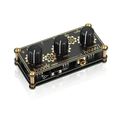 Immagine di Mini mixer di linea stereo a 2 canali portatile, per monitoraggio in cuffia club, live e registrazione studio