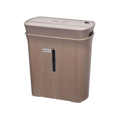 Immagine di Woozoo, distruggi documenti / carta, 8 fogli, Tecnologia trasversale, Cestino da 8,9 l, Carta A4 Personal Shredder Cross Cut P8GCD Colore del legno