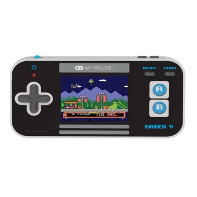 Immagine di My Arcade Gamer V Classic Blue: Sistema di gioco portatile con 220 giochi, display a colori da 2,5 pollici, formato tascabile (DGUN 3919)
