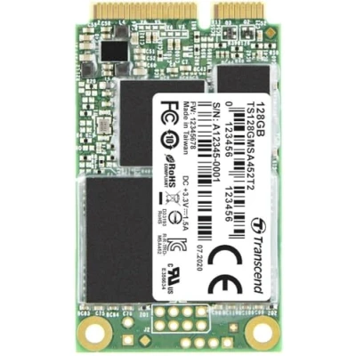 Immagine di Transcend MSA452T2 128 GB Memoria SSD interna mSATA SATA 6 Gb/s #####Industrial TS128GMSA452T2
