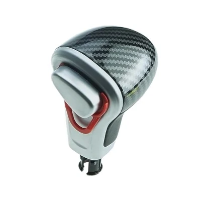 Immagine di Pomello del cambio leva in carbon look compatibile di ricambio per Audi A3 8P A4 B8 8K A5 8T A6 4F C6 Q5 8R Q7 automatico