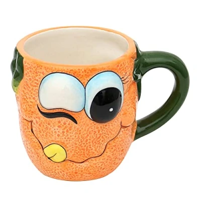 Immagine di Dekohelden24 Tazza in ceramica arancione Dimensioni (A x P): 9 12 cm