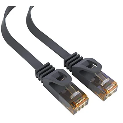 Immagine di mumbi 27815 Cat.6 UTP Cavo di Rete Ethernet Patch con connettori RJ 45, ultra piatto 2.00m, nero