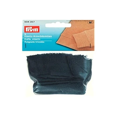 Immagine di Prym Polsini Elastici In Maglia, Gold Zack, Blu Marino, 2 Pz.