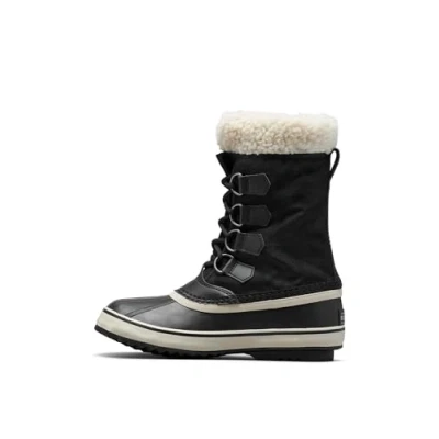 Immagine di Sorel Winter Carnival Boot WP, Stivali da Neve Impermeabili, Donna, Black/Stone 2024/2025, 39.5 EU
