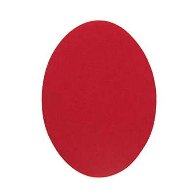 Immagine di 6 ginocchiere termoadesive per bambini, gomitiere proteggere i vestiti e riparare pantaloni, giacche, maglioni, camicie. 10,5 x 8 cm. (Rosso)