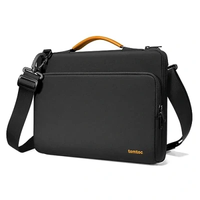 Immagine di tomtoc 360 Custodia per 13 Pollici MacBook Air 2024 2018 M3/A3113 M2/A2681 M1/A2337, Pro M2/M1 2022 2016, Borsa a tracolla Notebook Adatta 13&quot; iPad M4, M2