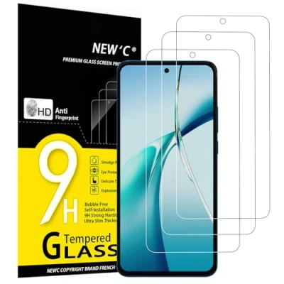 Immagine di NEW&#039;C 3 Pezzi Pellicola Protettiva per OnePlus Nord CE4 Lite 5G in Vetro Temperato 0.33 mm Ultra Trasparente, Resistente