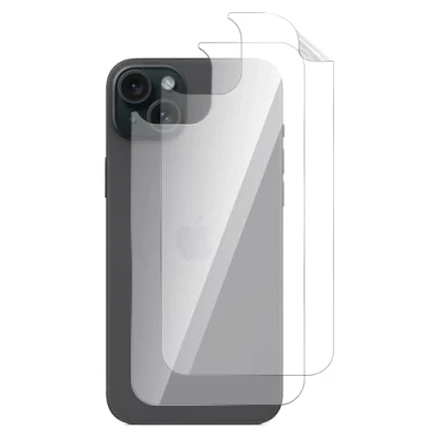 Immagine di GIOPUEY Pellicola Protettiva Retro per iPhone 15 Plus, TPU Sottile Materiali di Alta qualità Plus Clear 2 Pezzi
