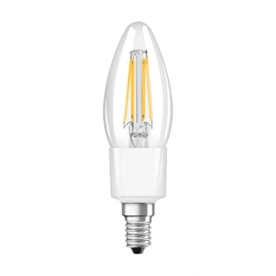Immagine di LEDVANCE lampadina Smart LED con Wifi, base E14, dimmerabile, bianco caldo (2700K), forma di candela, filamento chiaro, sostituzione per lampadine 40W, controllabile Alexa, Google, App, 1 pack