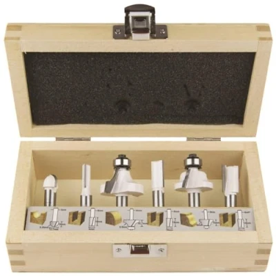 Immagine di Makita D 53540 Kit fresatura Diametro albero 8 mm 6 parti
