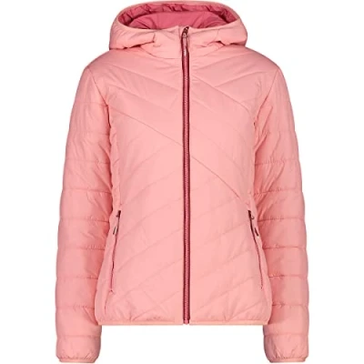Immagine di CMP Giacca in Poliestere Riciclato da Donna con Cappuccio Fisso, Peach, 44