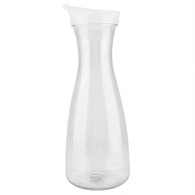 Immagine di Succo Bottiglia Acrilico Trasparente Acqua Brocca Ghiaccio Freddo Bollitore per il latte con coperchio bar uso domestico(1000ML)