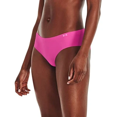 Immagine di Under Armour Hipster 3 PACK Slip, Donna, Taglia: Small, Pink elixir/halo gray/white