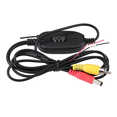 Immagine di trasmettitore video per telecamera posteriore,kit e ricevitore wireless DC12V RCA 2.4Ghz sistema di monitoraggio della backup del parcheggio