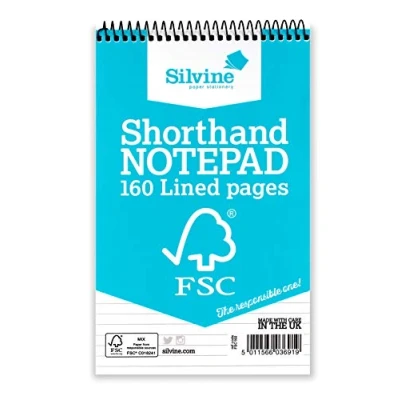 Immagine di Silvine Quaderno 8 x 5 Everyday FSC, a righe, mm, 160 pagine di carta certificata rif. FSC160