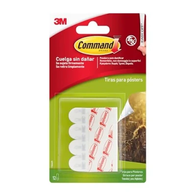Immagine di Command 17024 Strisce per Poster, Bianco, Pequeñas