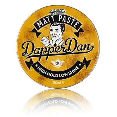 Immagine di Matt Paste di Dapper Dan, High Hold Low Shine, perfetto per tutti gli stili capelli, profumo vintage Colonia 100ml