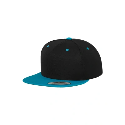 Immagine di Flexfit Classic Snapback 2TONE Cappellino, Taglia: One Size, Black/turquoise