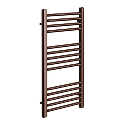 Immagine di Greened House Radiatore scaldasalviette piatto in bronzo spazzolato (400 mm di larghezza x 800 altezza)