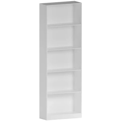 Immagine di Vida Designs Cambridge 5 Livelli Extra Large Display scaffale libreria, in Legno Bianco cassettiera Ufficio Salotto
