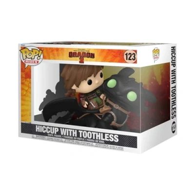Immagine di Funko Pop! Rides Deluxe: HTTYD Hiccup With Toothless How To Train Your Dragon Figura in Vinile da Collezione Idea Regalo Merchandising Ufficiale Giocattoli per Bambini e Adulti