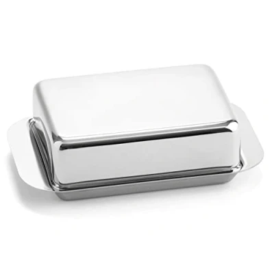 Immagine di Weis 14257 Burriera per 1/2 sterline in Acciaio Inox, Argento, 15 x 9.4 4.2 cm