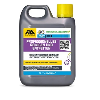 Immagine di Fila PS87 Detergente, smacchiatore, decerante per cotto, gres porcellanato, ceramica smaltata, marmo, pietre non lucidate, cemento, linoleum, PVC, clinker 1 litro