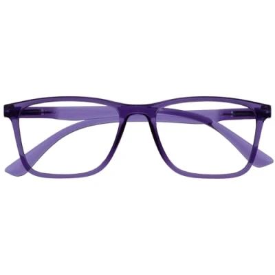 Immagine di OPULIZE NYX Blue Light Blocking Reading Glasses Anti Glare Computer and Gaming Eyewear UV Eyestrain Protection Rectangular Frame Purple Men Women + 2.50