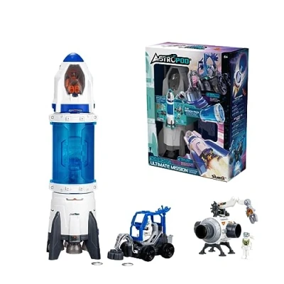 Immagine di Silverlit Astropod by Pack Ultimate Cohete y Conector Tema Universo Espacio Construcción Experimentos Desde 6 Años, 80341, Blanco Azul, Colore Bianco e Blu