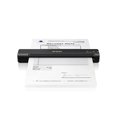 Immagine di Epson WorkForce ES 50 Scanner Portatile Compatto Leggero, Alimentazione USB, Software ScanSmart Incluso, Scansione 600dpi Automatica 5.5 Secondi per Pagina, JPEG, PDF, TIFF Supportati