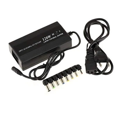 Immagine di KALEA INFORMATIQUE Alimentatore universale 220V per PC PORTATILE. Potenza 120W, tensione da 15 a 24 V, corrente massima 6A.