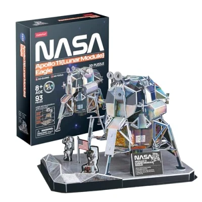 Immagine di NASA Puzzle 3D Modulo Lunar Eagle Bambini 8 Anni O Più I Adulti Modellismo Da Costruire 93 Pezzi