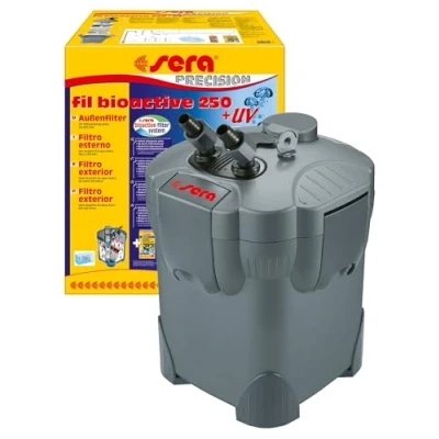 Immagine di Sera, Fil bioactive, Filtro Esterno con UV, per acquari 5 Watt UV C Integrato (Riduce Gli Agenti patogeni, i parassiti e Le alghe)