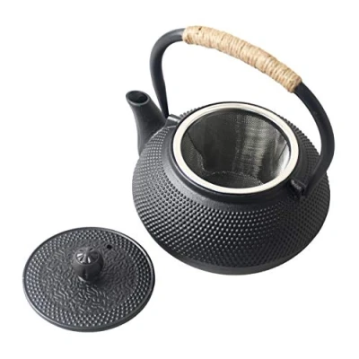 Immagine di HwaGui Teiera Giapponese Ghisa con Infusore per Tè Sfuso o Bustina di Tè, Tetsubin in 800ml (4 tazza)