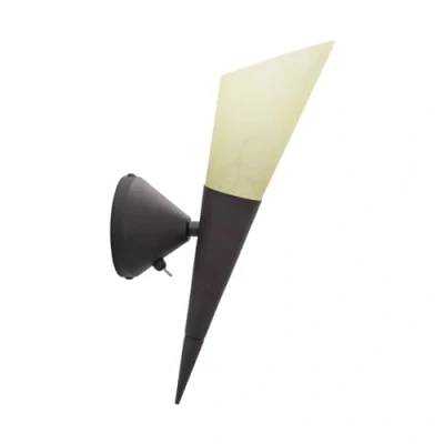 Immagine di applique &#039;Alva&#039; dimmerabile (Moderno) colore Marrone, in Metallo ad es. Corridoio (1 luce, E14) di Lindby torcia da parete,
