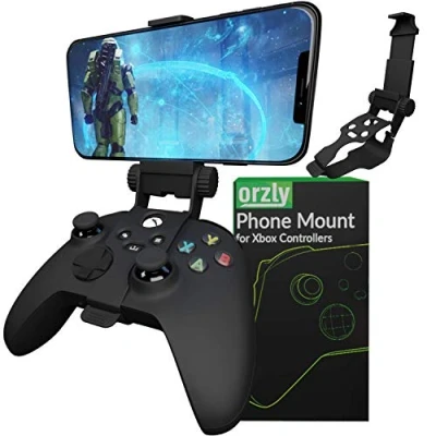 Immagine di Clip da gioco mobile per controller Xbox Series X, supporto telefono, morsetto regolabile compatibile con XS, One, One S, X Carbon Black