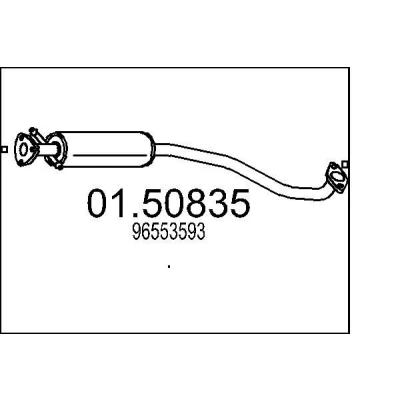 Immagine di MTS 01.50835 Silenziatore Centrale 1620