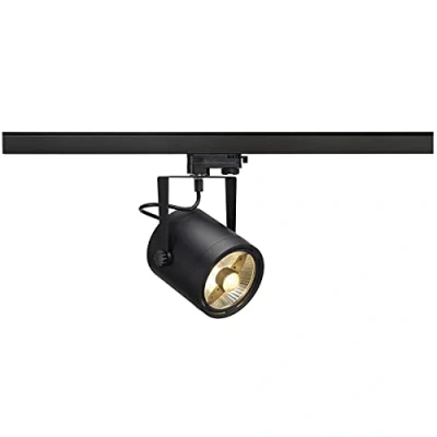 Immagine di SLV trifase LED, faretto, Lampada a soffitto, Sistema binari, Illuminazione da Interno / GU10, Euro Spot QPAR111 75W Nero