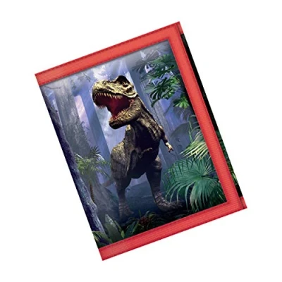 Immagine di 3D LiveLife Portafoglio Scena di T Rex Deluxebase. Portafogli Dinosauro lenticolare 3D. Porta contanti, monete e carte con grafica realizzata dal rinomato artista David Penfound