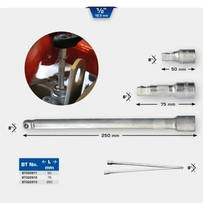 Immagine di KS TOOLS BT022911 Prolunga, Chiave a bussola 50 12,5 (1/2&quot;)
