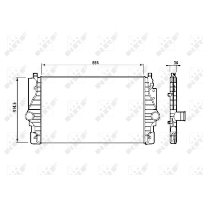 Immagine di NRF 30873 Intercooler VOLKSWAGEN: Passat B5 GP Variant, TRANSPORTER 4 Bus, Variant
