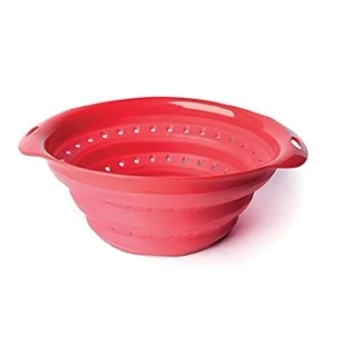 Immagine di Excelsa Scolapasta Salvaspazio, 24.5 cm, Plastica, Rosso
