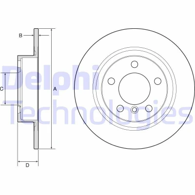 Immagine di DELPHI BG4916C Disco freno 296 10 5 pieno rivestito ad alto tenore di carbonio senza cuscinetto ruota, anello sensore ABS MINI: Countryman