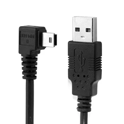 Immagine di chenyang Mini USB CAVO 2.0 a B 5PIN DATI ESTENSIONE 90 gradi destro angolato 5.0M