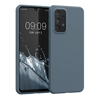 Immagine di kwmobile Custodia Compatibile con Samsung Galaxy A33 5G Cover Back Case per Smartphone in Silicone TPU Protezione Gommata ardesia scuro