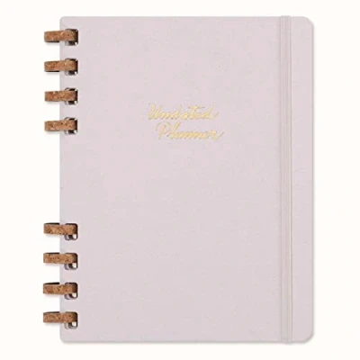 Immagine di Moleskine Agenda Non Datata, a Spirale di 12 Mesi con Copertina Rigida, Formato XL 20 x 25 cm, Crush Grape
