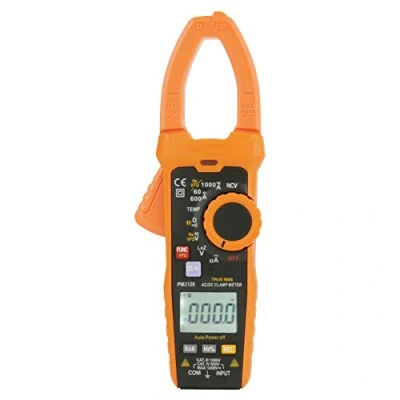 Immagine di Pinza Amperometrica, Akozon PM2128 Multimetro Digitale Amperometrica AC/DC Professionale 6000 Conti NCV Hz Ohm Misurare Corrente, Tensione, Frequenza, Resistenza, Capacità e Temperatura
