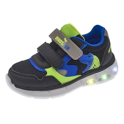 Immagine di Chicco, Scarpe con Luci, Sneaker Bambino, Comoda Chiusura Doppio Strappo, Comode, Flessibili e Traspiranti, Ideali per Primavera, Autunno Inverno, Designed in Italy
